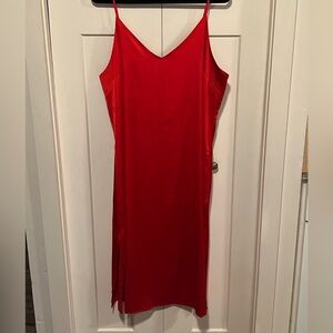 The Drop Elegant Red Slip Dress or Nightgown Sz XXL NWT